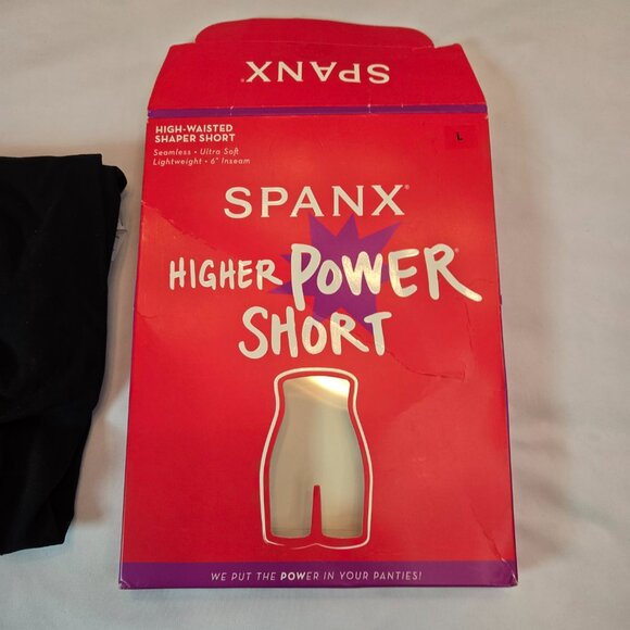 SPANX Women's Shapewear Tummy Control Shaper Short Sz: L Very Black - Picture 5 of 7